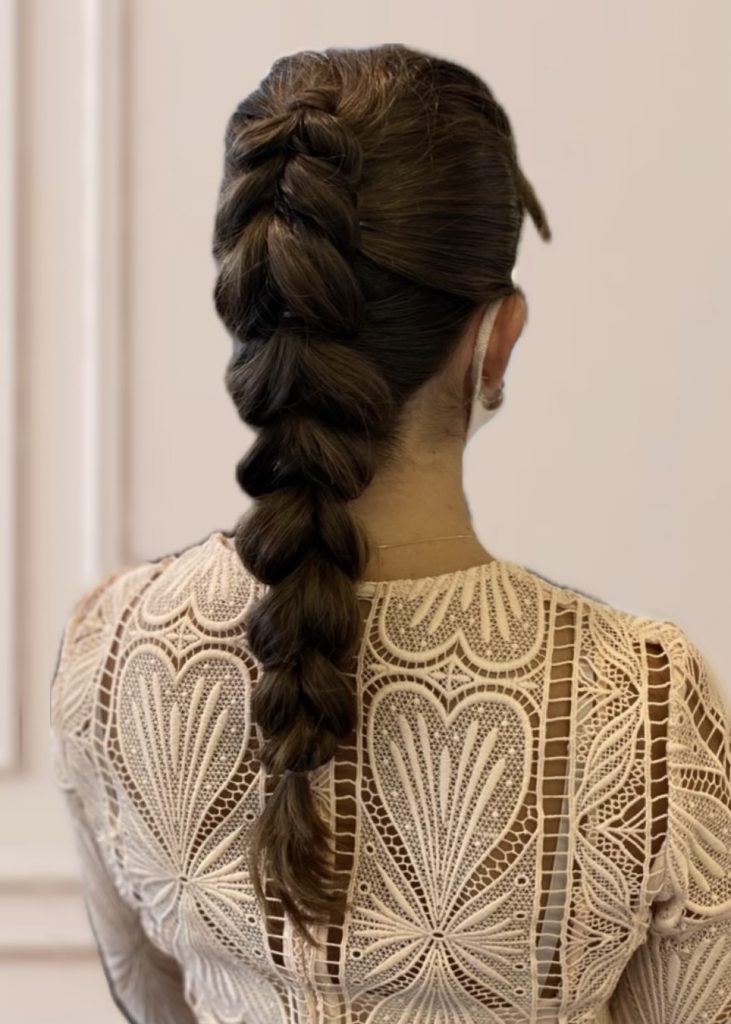 YNES HAIRSTYLE TRESSE, COIFFURE EVENEMENT, MARIAGE BRUNE