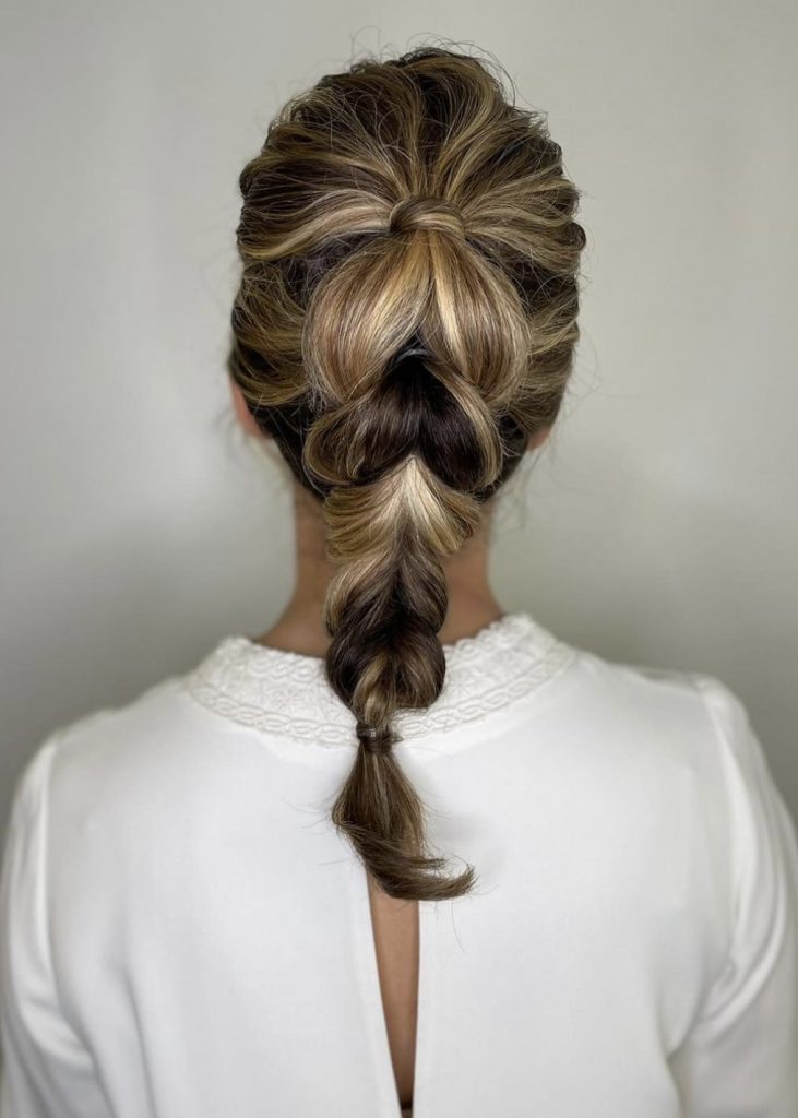 YNES HAIRSTYLE TRESSE, COIFFURE EVENEMENT, MARIAGE BRUNE BLONDE